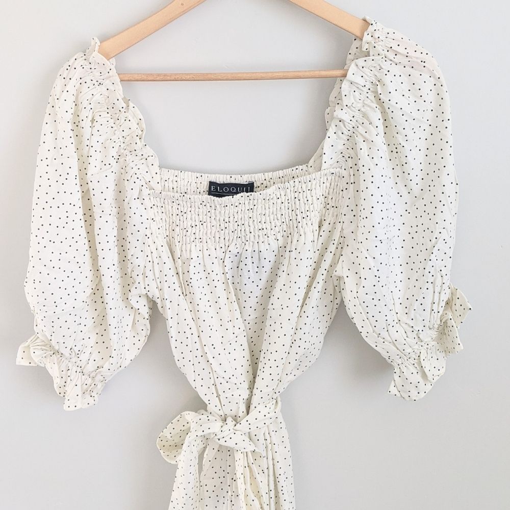 Eloquii Smocked Mini Dress - Picture 4 of 6